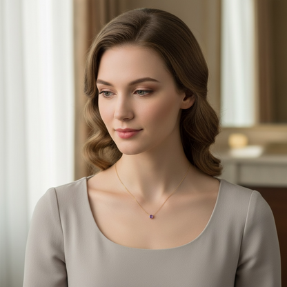COLLAR AMATISTA BISEL