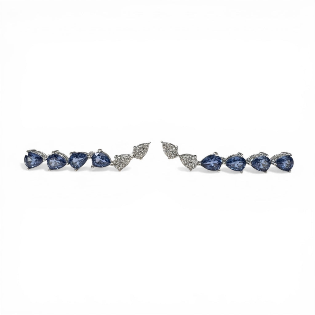 ARETES LARGOS ZAFIRO