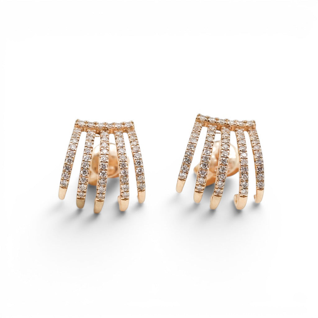 ARETES GARRA DIAMANTES