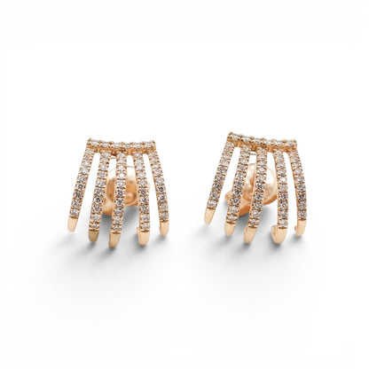 ARETES GARRA DIAMANTES