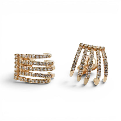 ARETES GARRA DIAMANTES