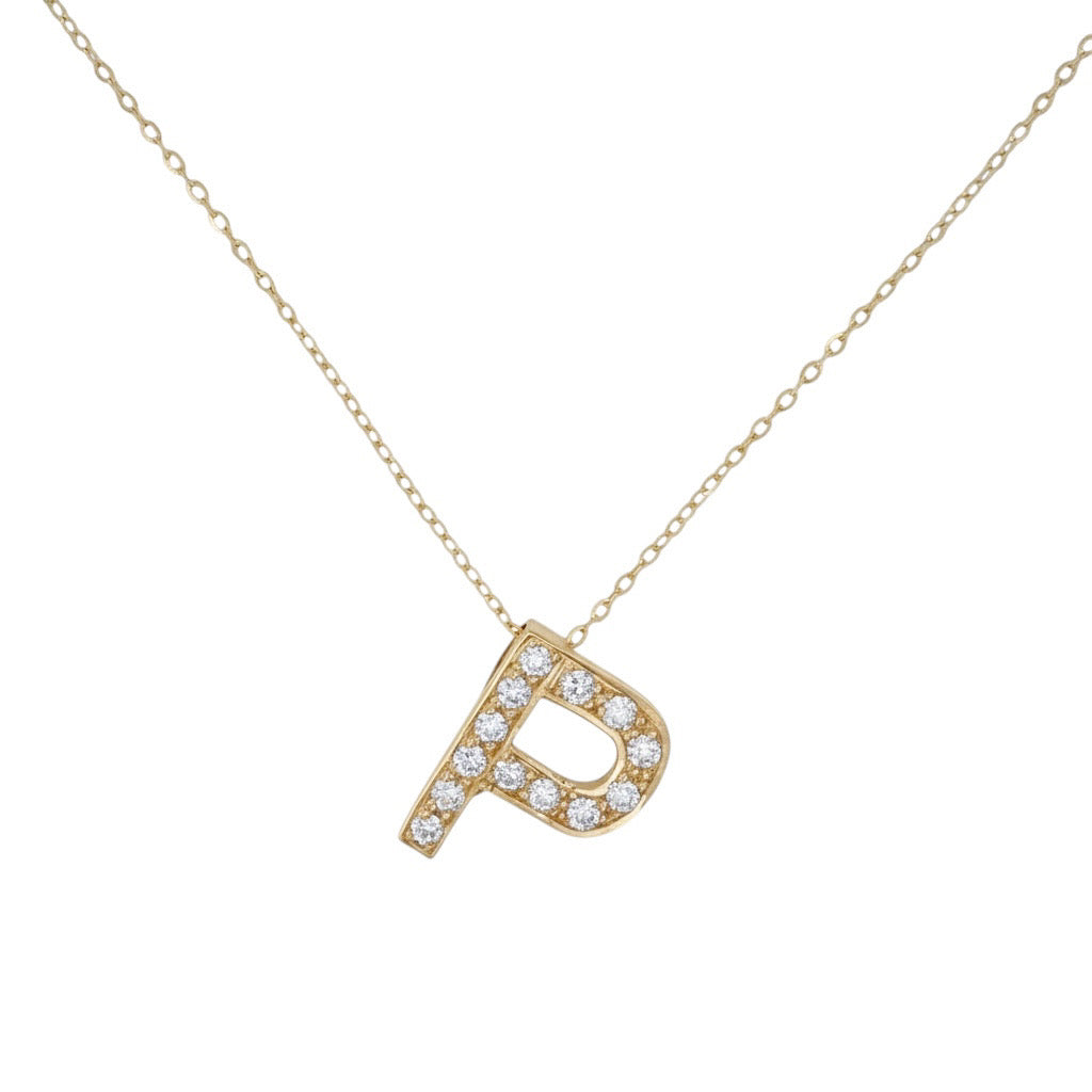 COLLAR INICIAL PERSONALIZADO CON DIAMANTES
