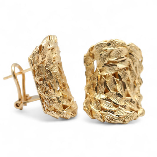 ARETES CALADOS ORO