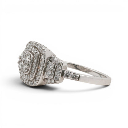 ANILLO CUADRADO DIAMANTES
