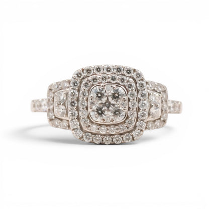 ANILLO CUADRADO DIAMANTES