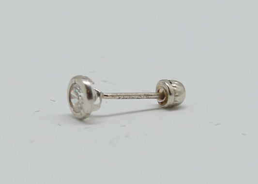 PIERCING REDONDO BISEL CIRCONIA ORO