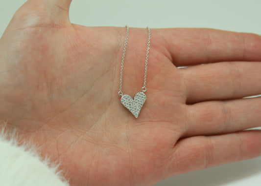 COLLAR CORAZON DIAMANTES
