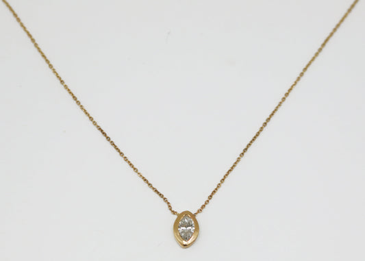 COLLAR SOLITARIO BISEL