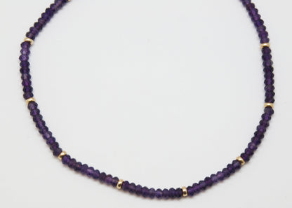 COLLAR BIRTHSTONE AMATISTA - FEBRERO