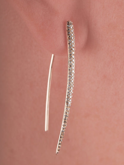 ARETES LARGOS DIAMANTES