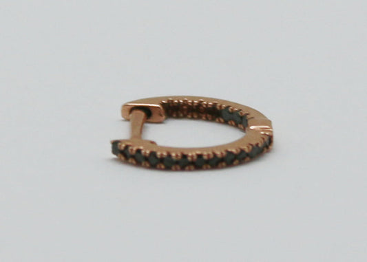 PIERCING ARRACADA DIAMANTES NEGROS