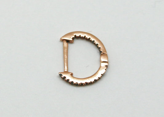 PIERCING ARRACADA DIAMANTES NEGROS