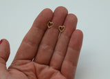 ARETES CORAZON ORO