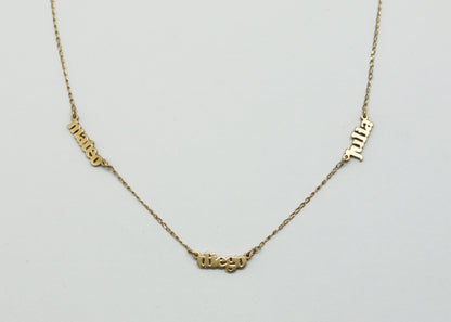 COLLARES 3 NOMBRES (SOBRE PEDIDO)