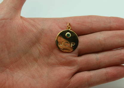 DIJE MONEDA PERSONALIZADO