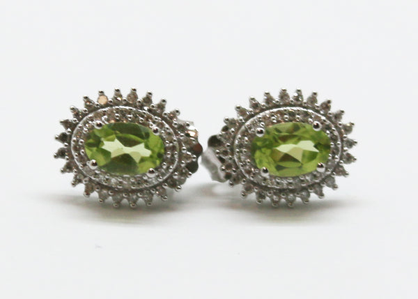 ARETES FLOR PERIDOTO