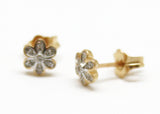 ARETES FLOR DIAMANTES