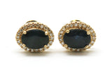 ARETES OVAL ZAFIRO