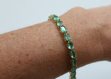 PULSERA ESMERALDA OVAL