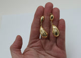 ARETES LARGOS ORO