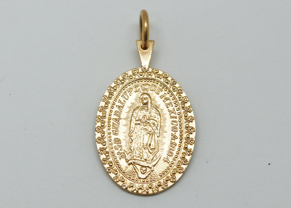 MEDALLA GUADALUPANA ORO 18K