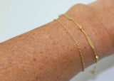 PULSERA PLACAS ORO