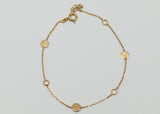 PULSERA CIRCULOS ORO