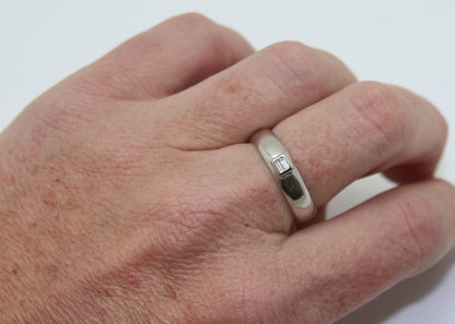 ANILLO DIAMANTE ORO BLANCO
