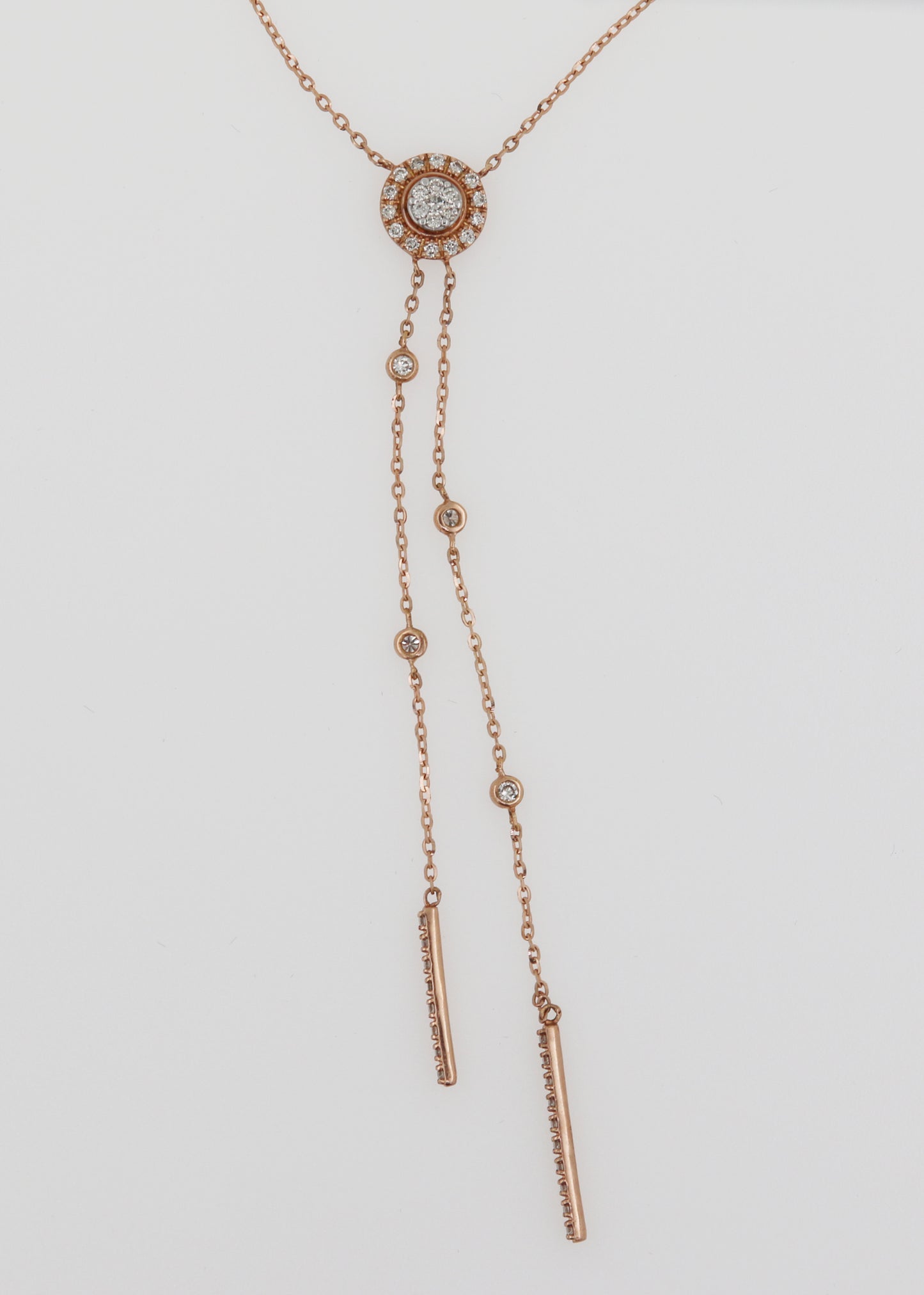 COLLAR CIRCULO DIAMANTES
