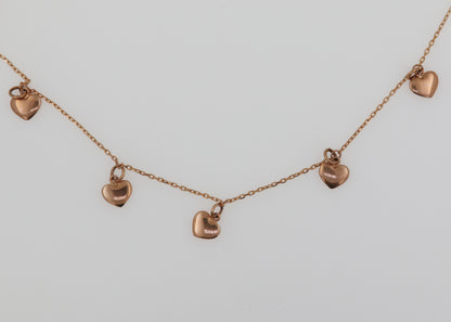 COLLAR CORAZONES COLGANTES