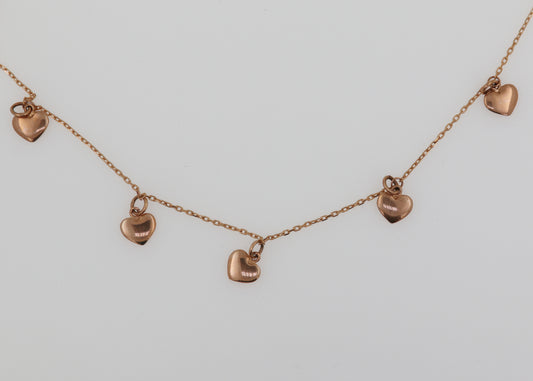 COLLAR CORAZONES COLGANTES