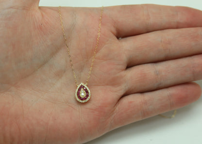COLLAR GOTA RUBI