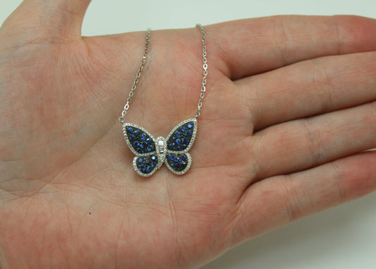 COLLAR MARIPOSA ZAFIRO