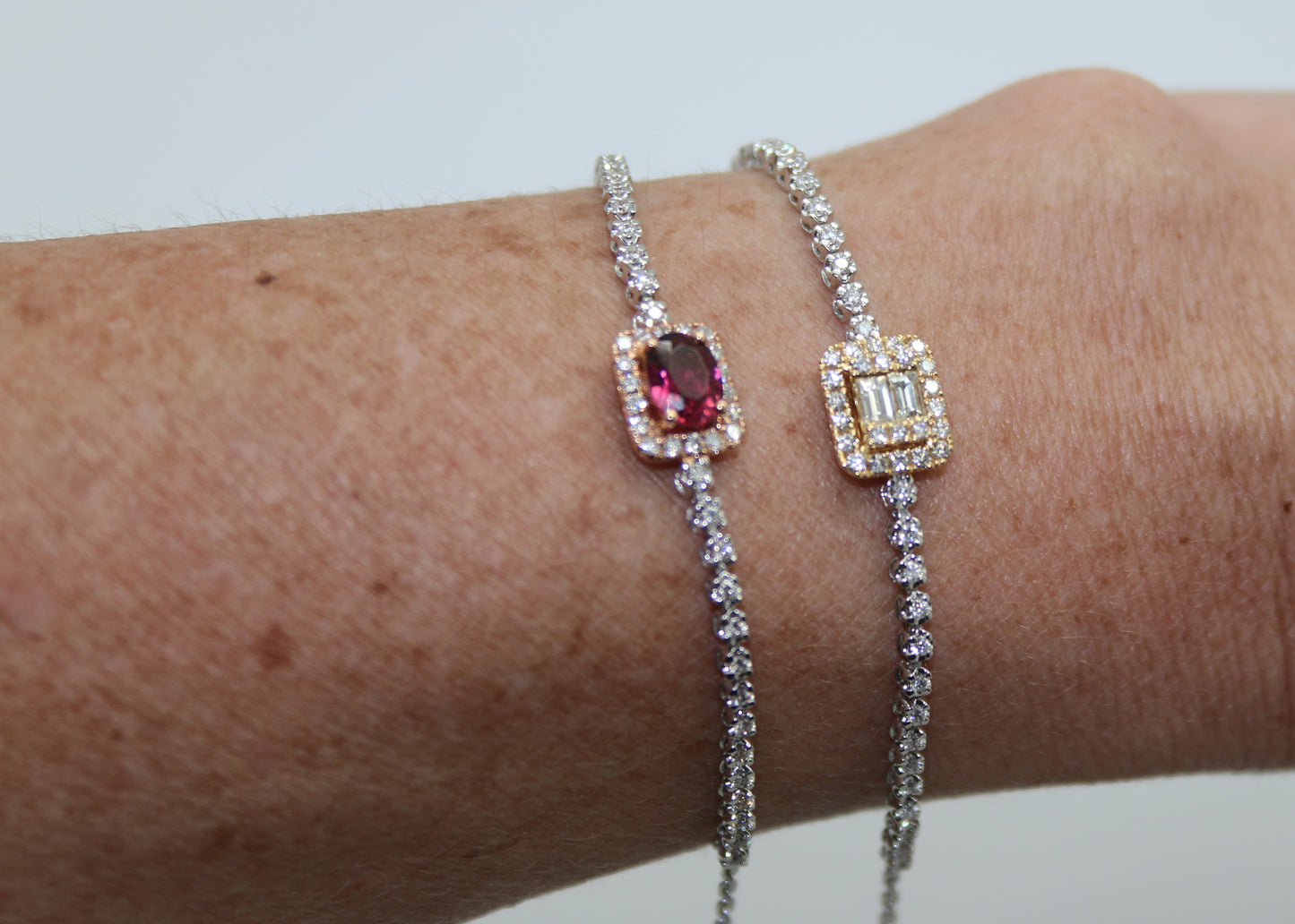 PULSERA TENNIS TURMALINA