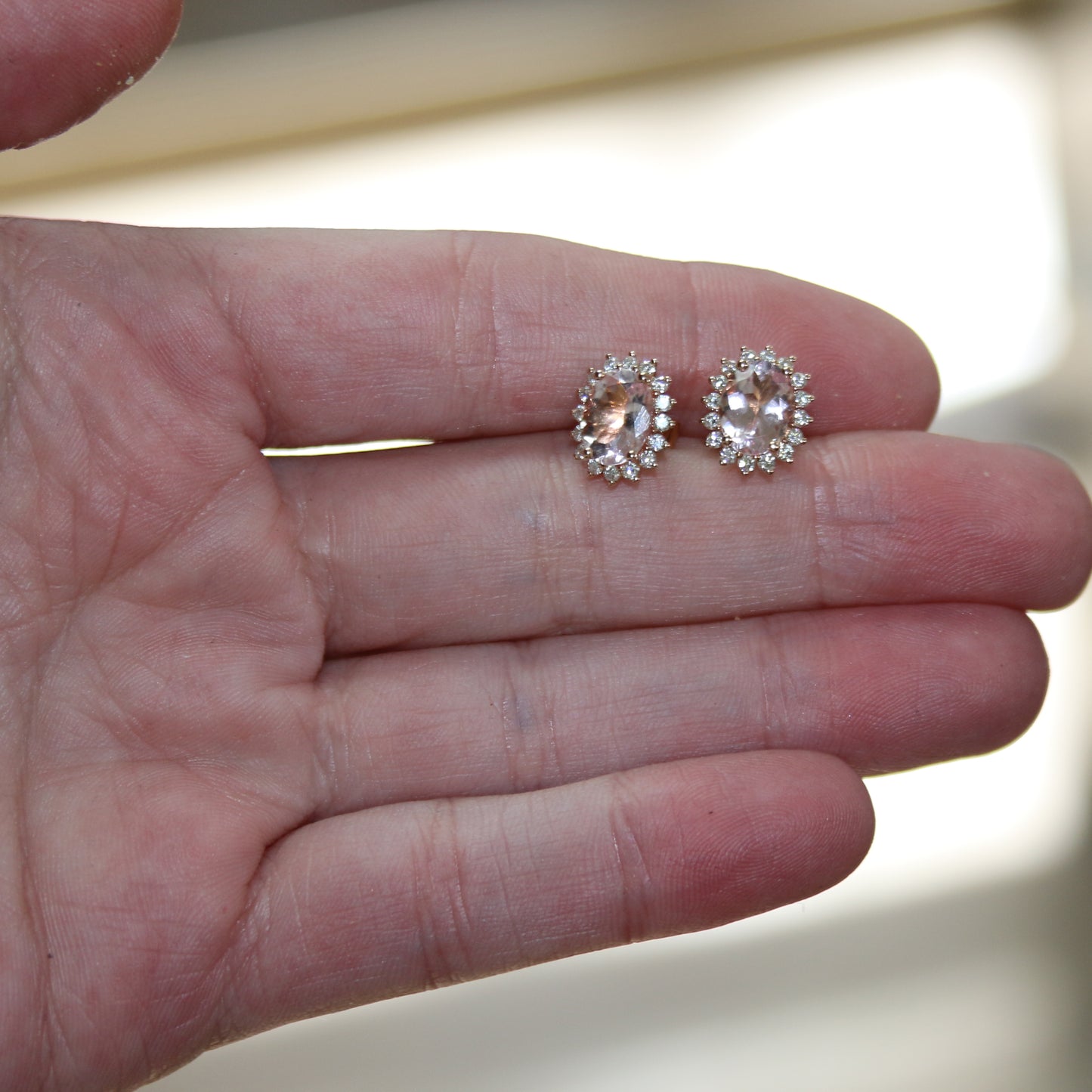 ARETES OVAL MORGANITA