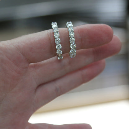 ARRACADAS DIAMANTES LAB GROWN