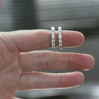 ARRACADAS DIAMANTES LAB GROWN