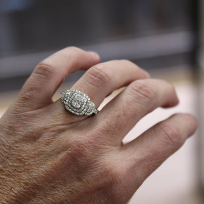 ANILLO CUADRADO DIAMANTES