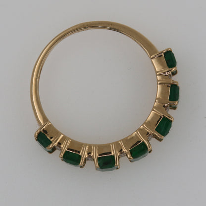 ANILLO ESMERALDA Y DIAMANTES