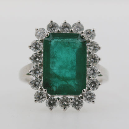 ANILLO ESMERALDA RECTANGULAR