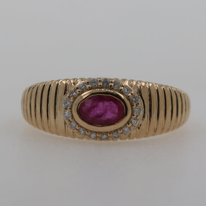 ANILLO ESTRIADO RUBI