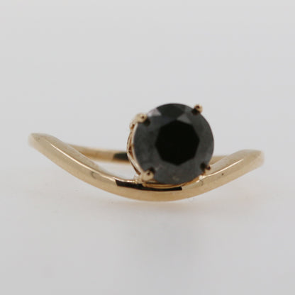 ANILLO WAVY DIAMANTE NEGRO