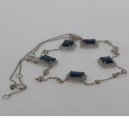 COLLAR ZAFIRO RECTANGULOS