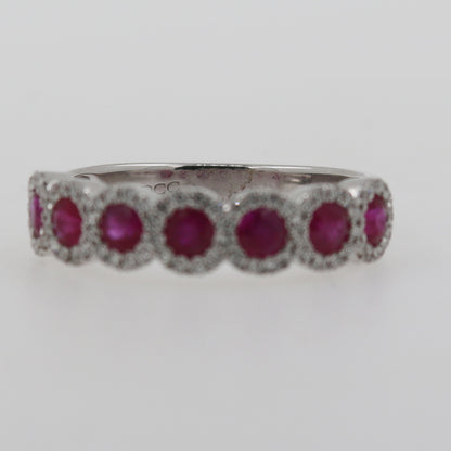 ANILLO RUBIES Y DIAMANTES
