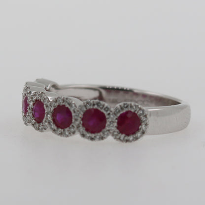 ANILLO RUBIES Y DIAMANTES