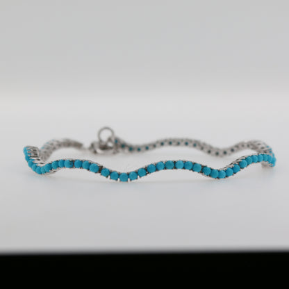 PULSERA WAVY TURQUESAS
