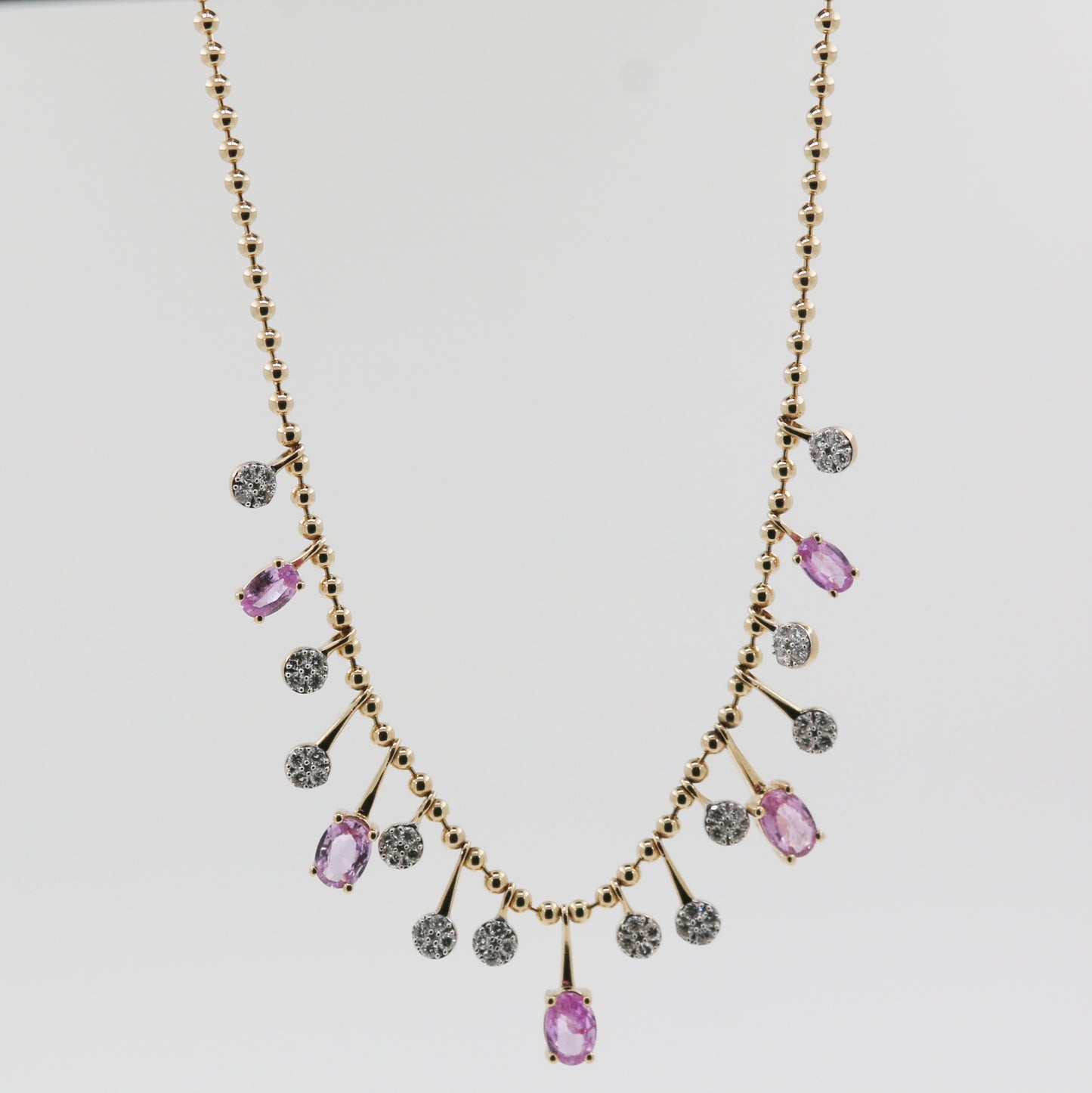 COLLAR COLGANTE ZAFIRO ROSA