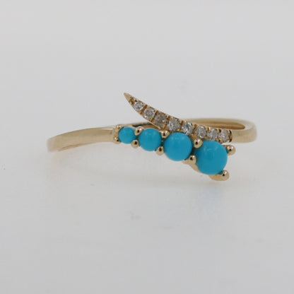 ANILLO TURQUESA Y DIAMANTES