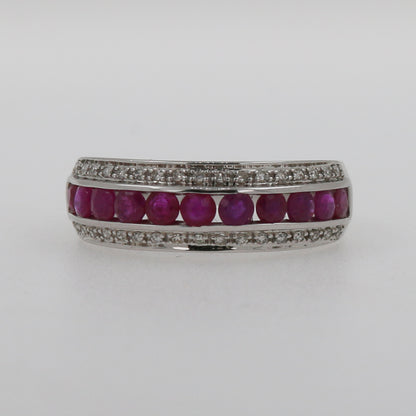 ANILLO RUBIES Y DIAMANTES