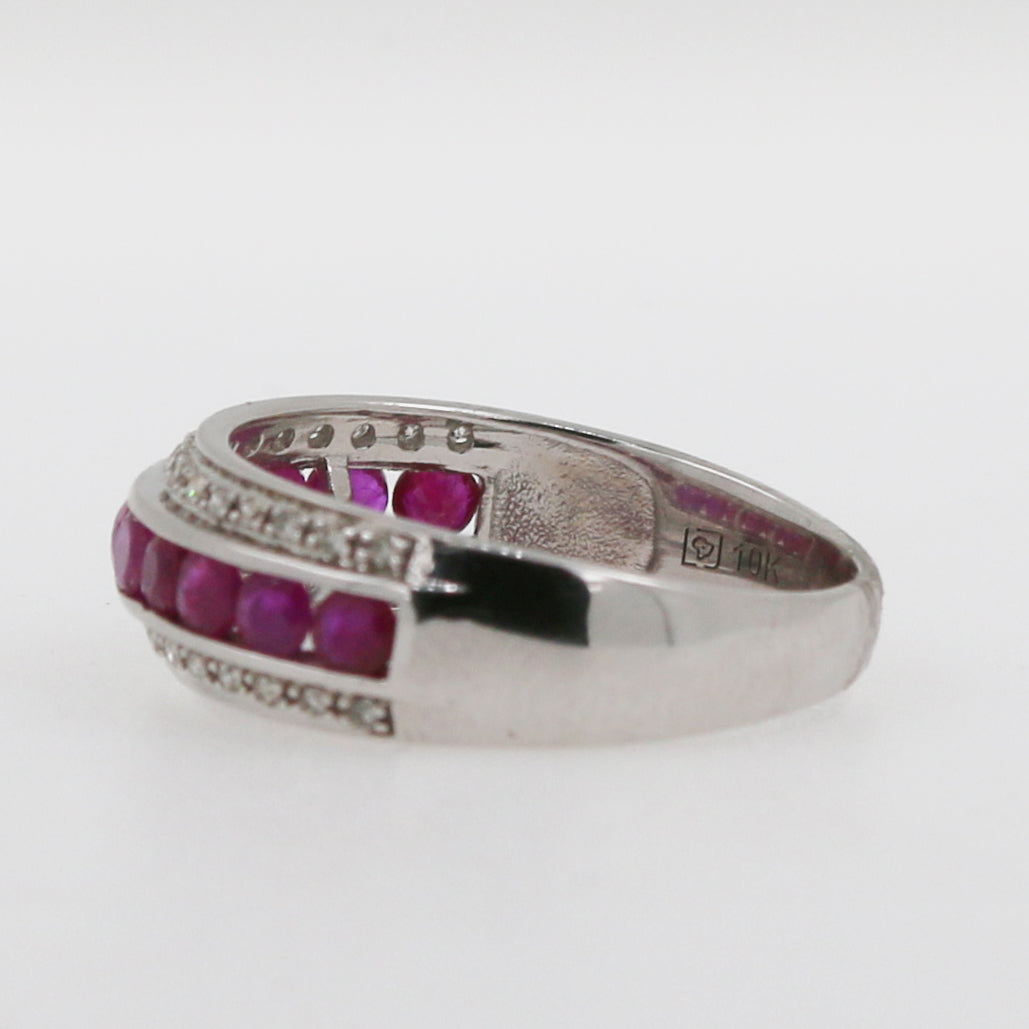 ANILLO RUBIES Y DIAMANTES